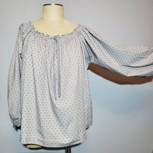 VS swiss dot blouse XS NWT